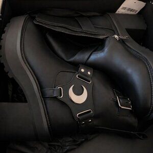Killstar Galaxy Biker Boots size 7 lightly used